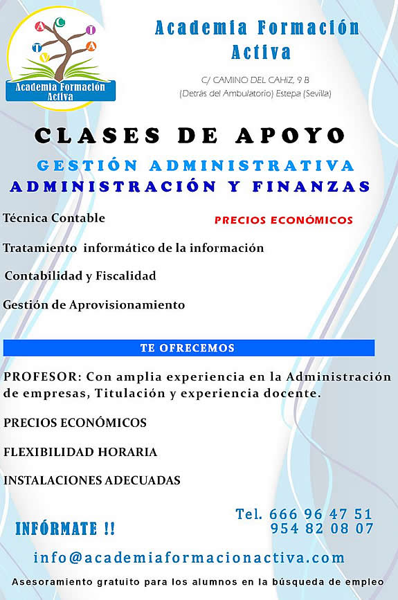 clases administracion contable contaplus estepa